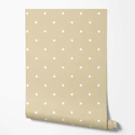 tapeta-na-sciane-biale-kropki-bezowe-tlo-stylowe-do-jadalni-salonie-biura