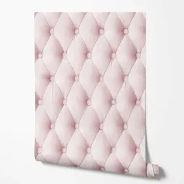 tapeta-na-sciane-pikowana-rozowa-imitacja-skory-do-sypialni-nastolatka