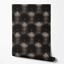 tapeta-na-sciane-pikowana-czarna-imitacja-skory-do-sypialni