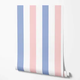tapeta-na-sciane-niebieskie-rozowe-biale-paski-do-pokoju-nastolatka-salonu