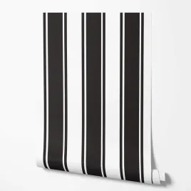 tapeta-na-sciane-czarno-biale-paski-do-przedpokoju-pokoju-nastolatka