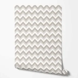 tapeta-na-sciane-bezowe-brazowe-biale-zygzaki-do-pokoju-nastolatka