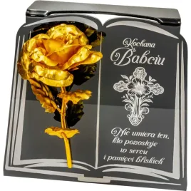 dekoracja-na-grob-grawerowany-znicz-podstawka-na-cmentarz-roza-dla-babci