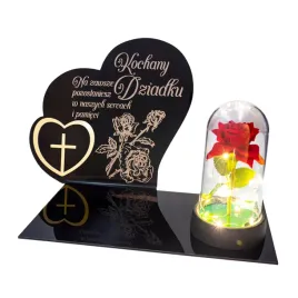 dekoracja-na-grob-grawerowany-znicz-podstawka-na-cmentarz-roza-dla-dziadka