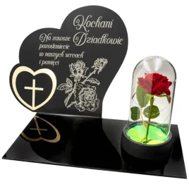 dekoracja-na-grob-grawerowany-znicz-podstawka-na-cmentarz-roza-dla-dziadkow