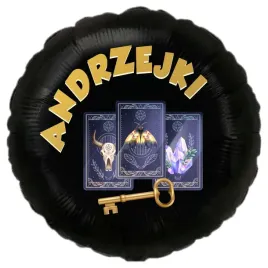 balon-foliowy-andrzejki-wrozbita-maciej-i-karty-czarny-18-rnd