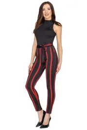 wiazane-spodnie-w-paski-wysoki-stan-legginsy-fs605
