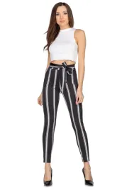 wiazane-spodnie-w-paski-wysoki-stan-legginsy-fs605