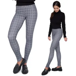 legginsy-spodnie-damskie-w-krate-dopasowane-slim