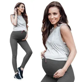 legginsy-ciazowe-dlugie-getry-z-panelem-grafit-s