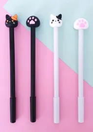 dlugopis-kotek-kawaii-lapka-zelowy-cute-hit-prezent-mix-1szt