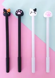 dlugopis-kotek-kawaii-lapka-zelowy-cute-hit-prezent-mix-1szt