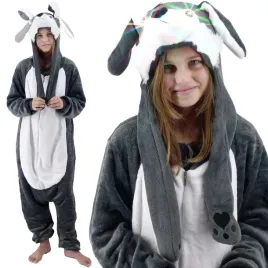 pizama-kigurumi-onesie-led-ruchome-uszka-lisek-xl