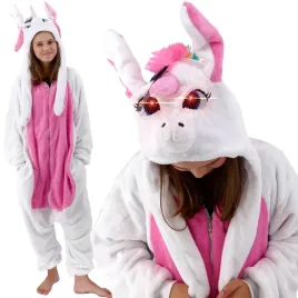 pizama-kigurumi-led-ruchome-uszka-unicorn-roz-m
