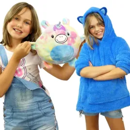 bluza-z-kapturem-uszka-poduszka-2w1-niebieska