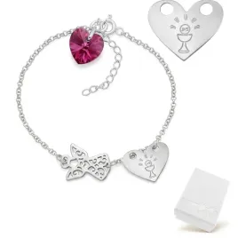 bransoletka-srebrna-aniolek-i-serce-z-grawerem-swarovski-srebro-925-komunia