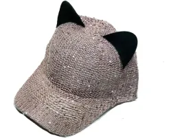czapka-z-daszkiem-uszy-kota-cekiny-unisize