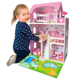drewniany-domek-dla-lalek-daria-basen-staw-mebelki-akcesoria-zabawka