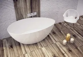 sanitti-tre-wanna-wolnostojaca-154x80cm-lany-marmur-biala