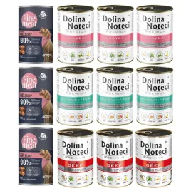 mokra-karma-dla-psa-dolina-noteci-premium-mix-smakow-12x400-zestaw-puszek