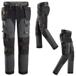 spodnie-robocze-uniwersalne-softshell-elastyczne-cordura-szare-r-52