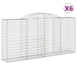 kosze-gabionowe-6-szt-300x50x140-160-cm-galwanizowane-zelazo