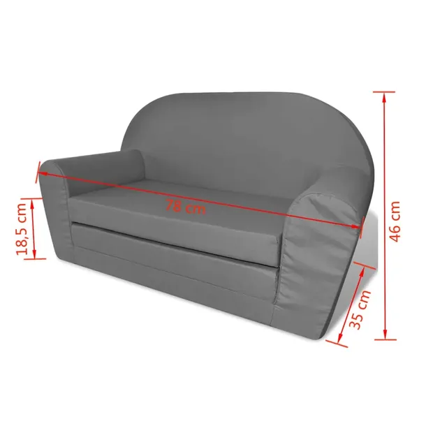 sofa-amerykanka-dziecieca-szara
