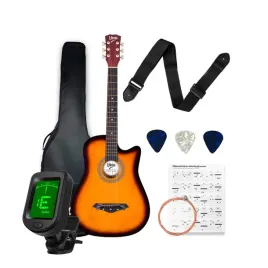 gitara-akustyczna-klasyczna-4-4-pelen-zestaw-kostki-pasek-pokrowiec-tuner