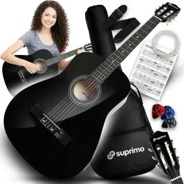 gitara-klasyczna-4-4-do-nauki-gry-czarna-pokrowiec-kostki-pasek-struny