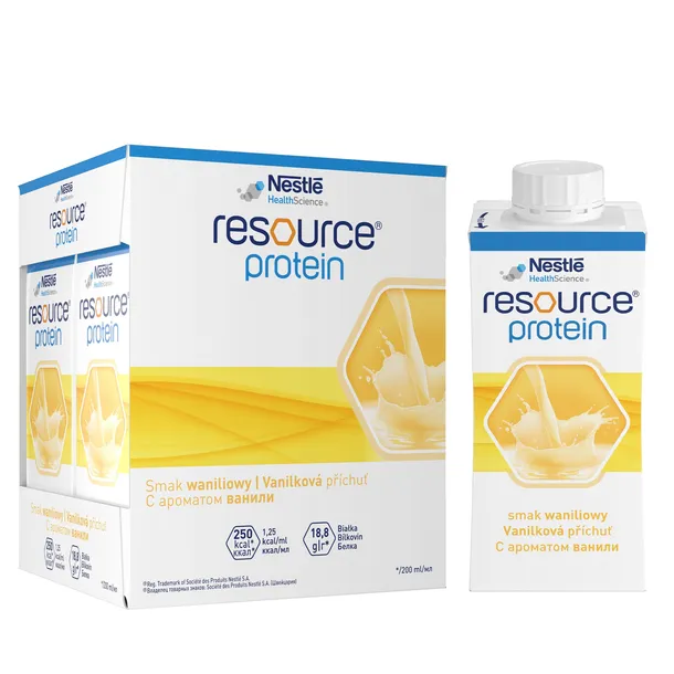 NESTLE RESOURCE PROTEIN o smaku waniliowym 4x200 ml