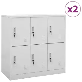 szafki-zamykane-2-szt-jasnoszare-90x45x925-cm-stalowe