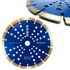 tarcza-diamentowa-segment-230x22x15mm-z-otworami-inter-vis