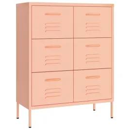 szafka-z-szufladami-rozowa-80x35x1015-cm-stalowa