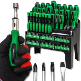 rockforce-zestaw-srubokretow-wkretakow-bitow-100-elementow-w-stojaku