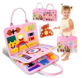 tablica-manipulacyjna-sensoryczna-montessori-filcowa-ze-zwierzatkami-rozowa