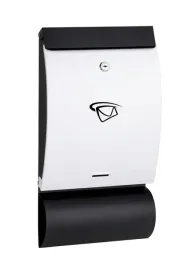 skrzynka-na-listy-a4-pion-wypukla-z-tuba-470x250x65mm-czarno-biala