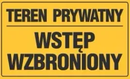 tablica-teren-prywatny-wstep-wzbroniony