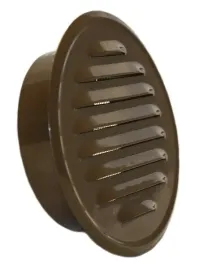 kratka-wentylacyjna-okragla-fi100-kolnierz-brazowa