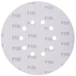 papier-krazek-rzep-bialy-white-225mm-p100-10-otworow-25-sztuk