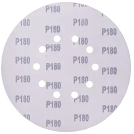 papier-krazek-rzep-bialy-white-225mm-p180-10-otworow-25-sztuk