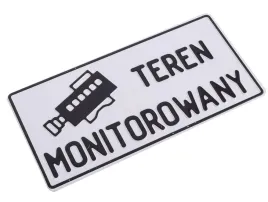 tabliczka-ostrzegawcza-15x285cm-informacyjna-metal-teren-monitorowany