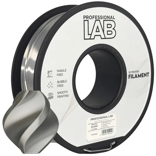 Filament Jedwabny PLA srebny Prof. Lab 1,75mm 1000g