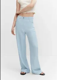 a6e003-blekitne-spodnie-materialowe-mango-xs