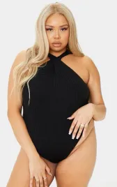 czarne-prazkowane-body-prettylittlething-4xl