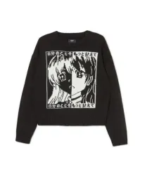 czarny-sweter-damski-z-motywem-mangi-cropp-m