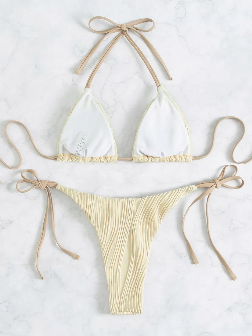 bezowy-komplet-bikini-shein-m-stan-nowy
