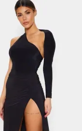 czarny-asymetryczny-body-damskie-z-jednym-rekawem-prettylittlething-l