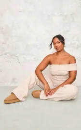 sweterkowa-bezowa-bluzka-na-jedno-ramie-hiszpanka-prettylittlething-xl