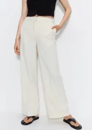 kremowe-spodnie-materialowe-warehouse-s