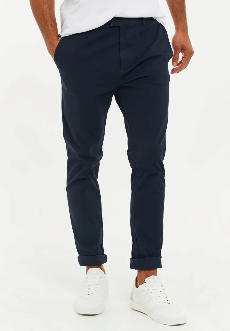 granatowe-spodnie-chino-strech-marley-threadbare-s-stan-nowy